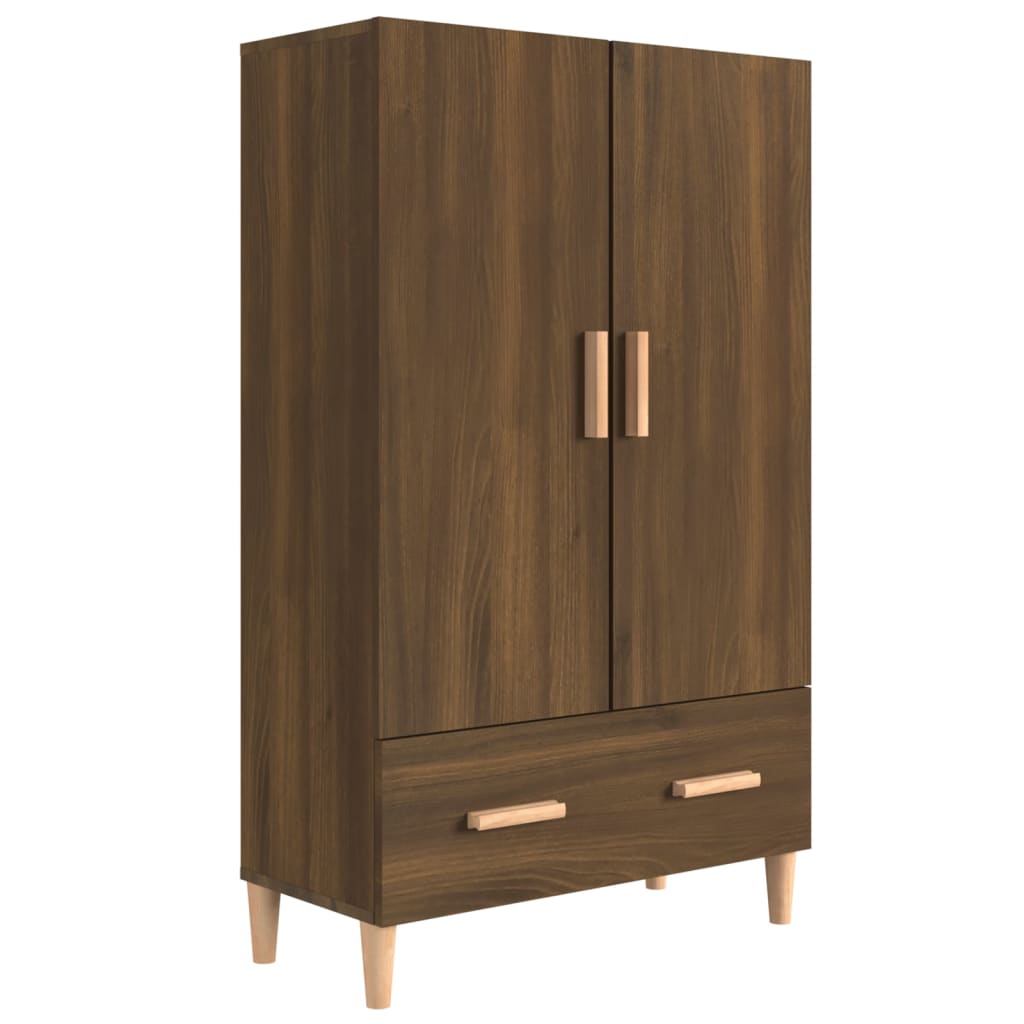 Kaappi ruskea tammi 70x31x115 cm tekninen puu - Sisustajankoti.fi