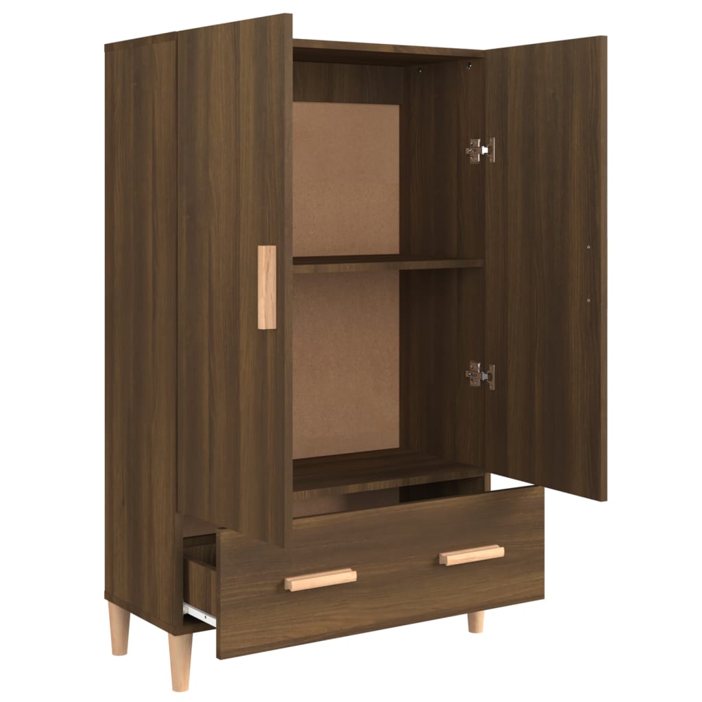 Kaappi ruskea tammi 70x31x115 cm tekninen puu - Sisustajankoti.fi