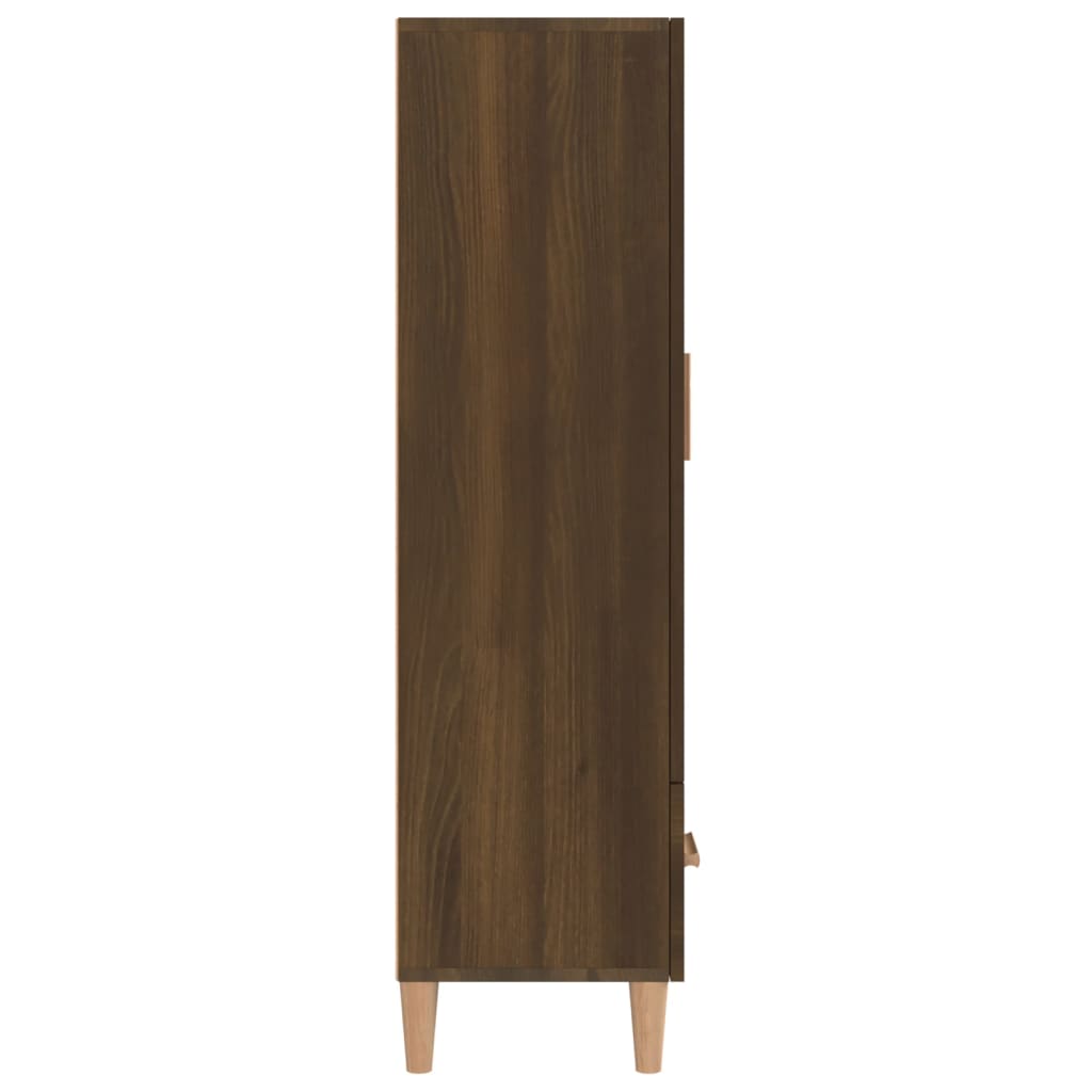 Kaappi ruskea tammi 70x31x115 cm tekninen puu - Sisustajankoti.fi