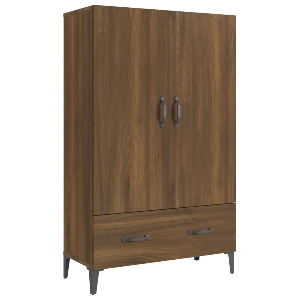 Kaappi ruskea tammi 70x31x115 cm tekninen puu - Sisustajankoti.fi