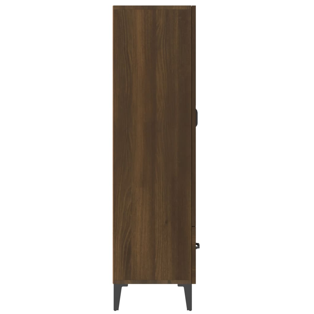Kaappi ruskea tammi 70x31x115 cm tekninen puu - Sisustajankoti.fi