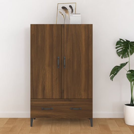 Kaappi ruskea tammi 70x31x115 cm tekninen puu - Sisustajankoti.fi