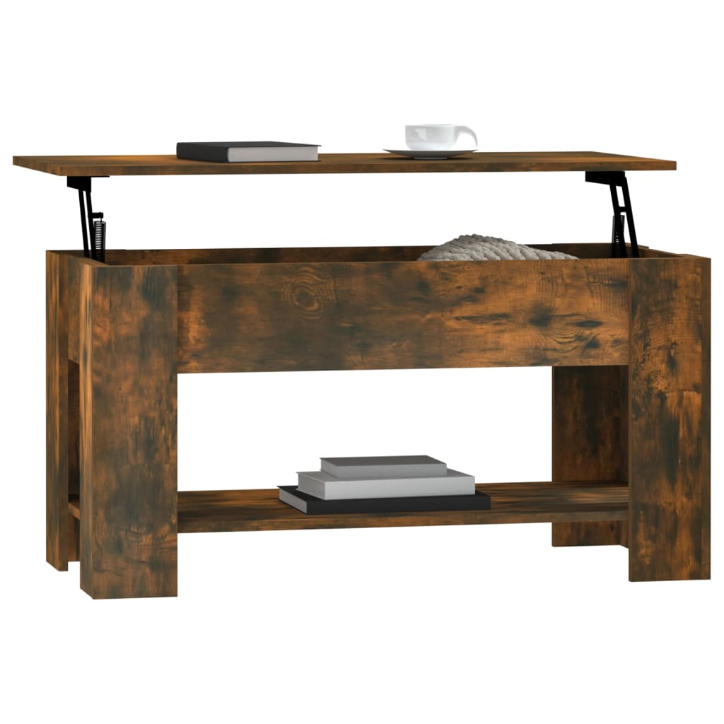 Sohvapöytä savutammi 101x49x52 cm tekninen puu - Sisustajankoti.fi