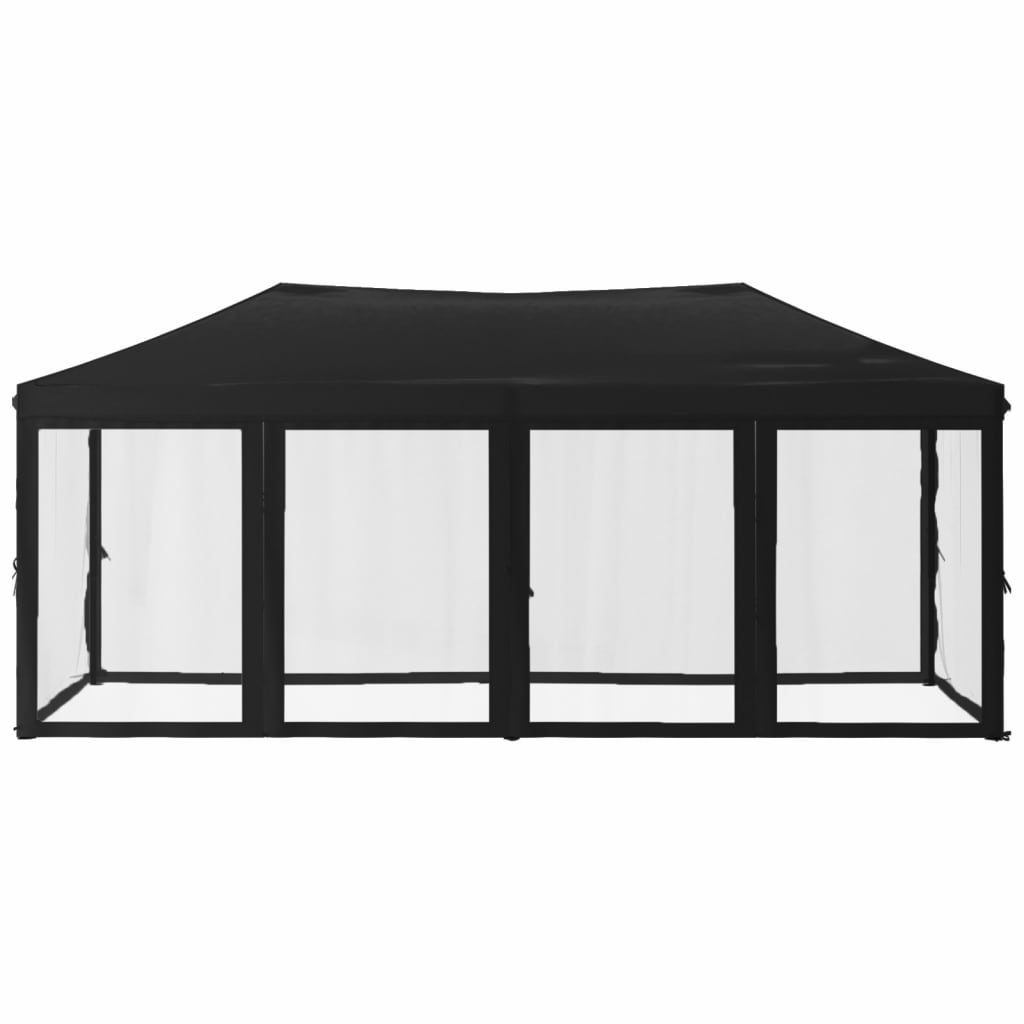 Kokoontaittuva juhlateltta sivuseinillä musta 3x6 m - Sisustajankoti.fi