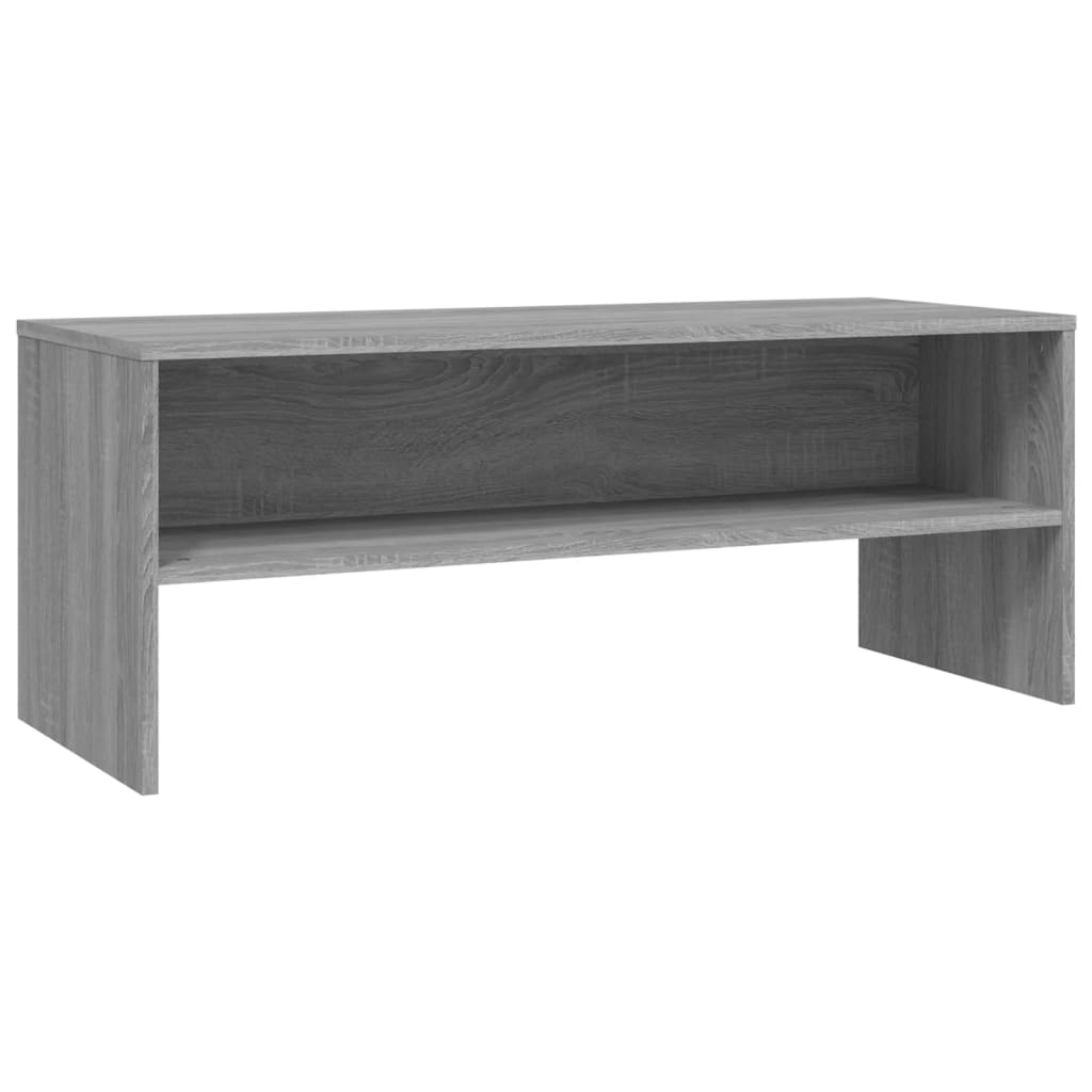 TV-taso harmaa Sonoma 100x40x40 cm tekninen puu - Sisustajankoti.fi