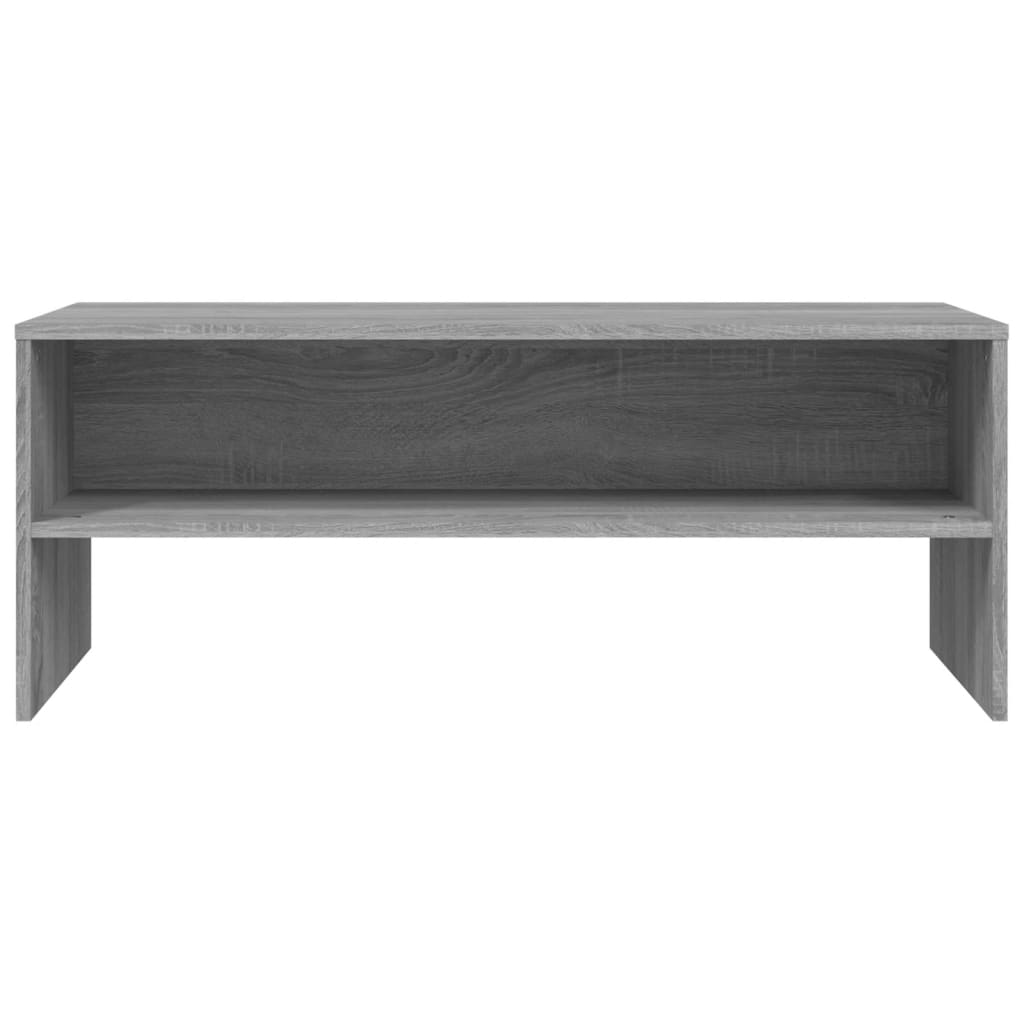 TV-taso harmaa Sonoma 100x40x40 cm tekninen puu - Sisustajankoti.fi