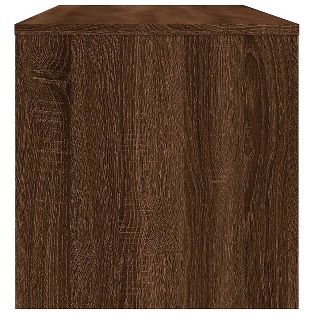 TV-taso ruskea tammi 100x40x40 cm tekninen puu - Sisustajankoti.fi