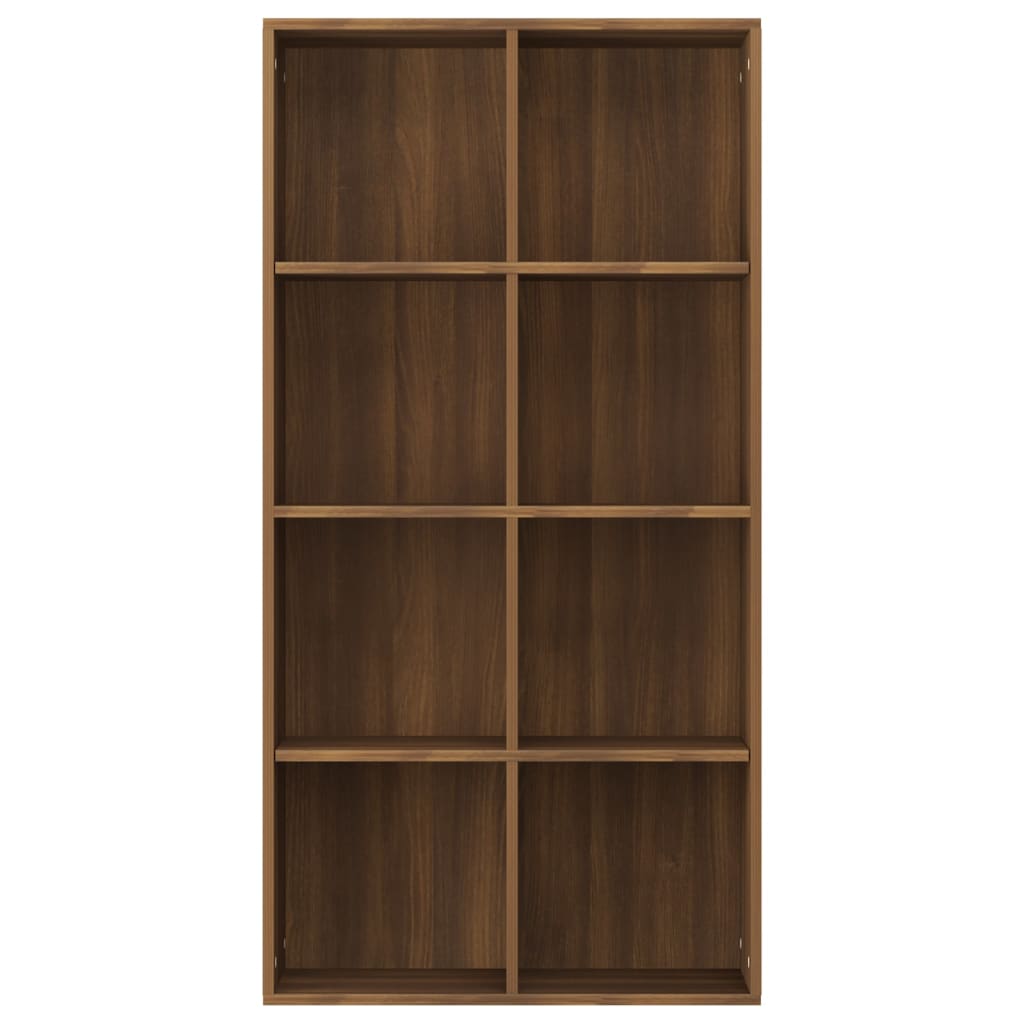 Kirjahylly / Senkki ruskea tammi 66x30x130 cm tekninen puu - Sisustajankoti.fi