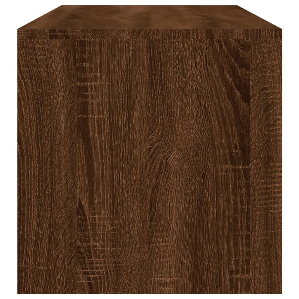 Sohvapöytä ruskea tammi 100x40x40 cm tekninen puu - Sisustajankoti.fi