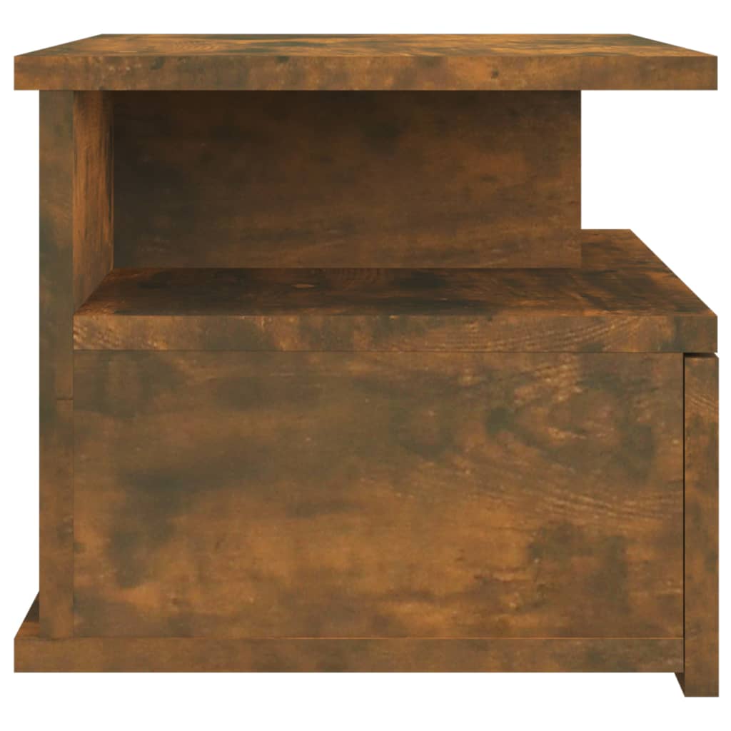 Kelluvat yöpöydät 2 kpl savutammi 40x31x27 cm tekninen puu - Sisustajankoti.fi