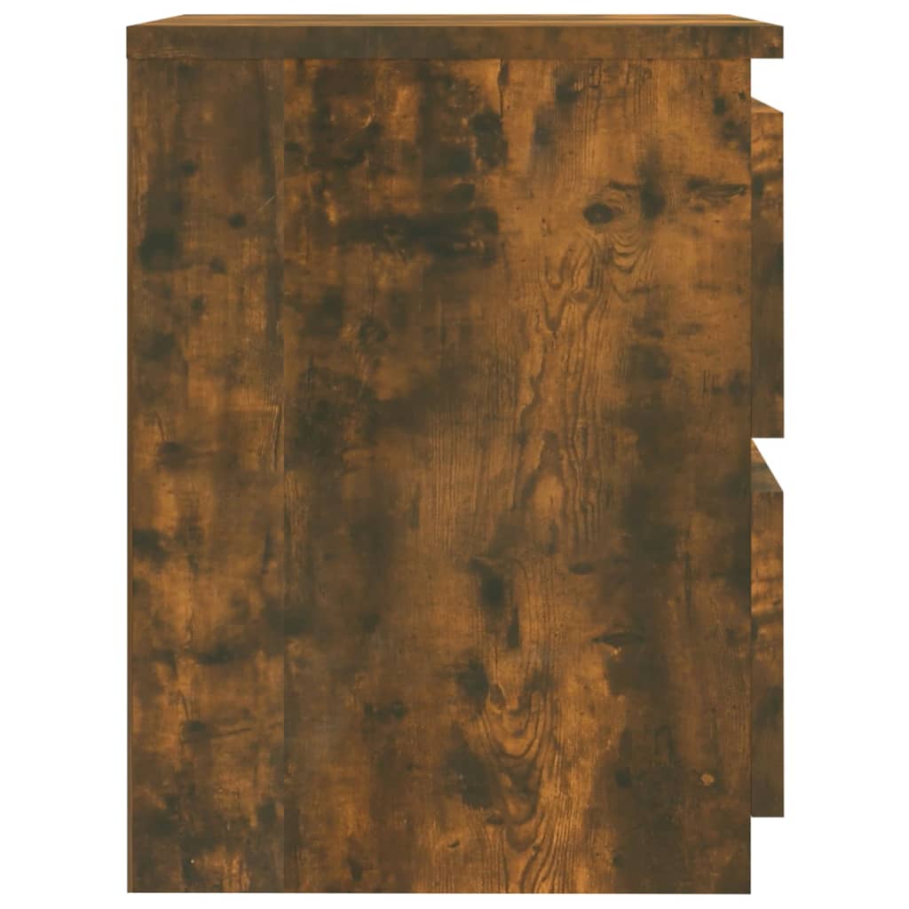Yöpöydät 2 kpl savutammi 30x30x40 cm tekninen puu - Sisustajankoti.fi