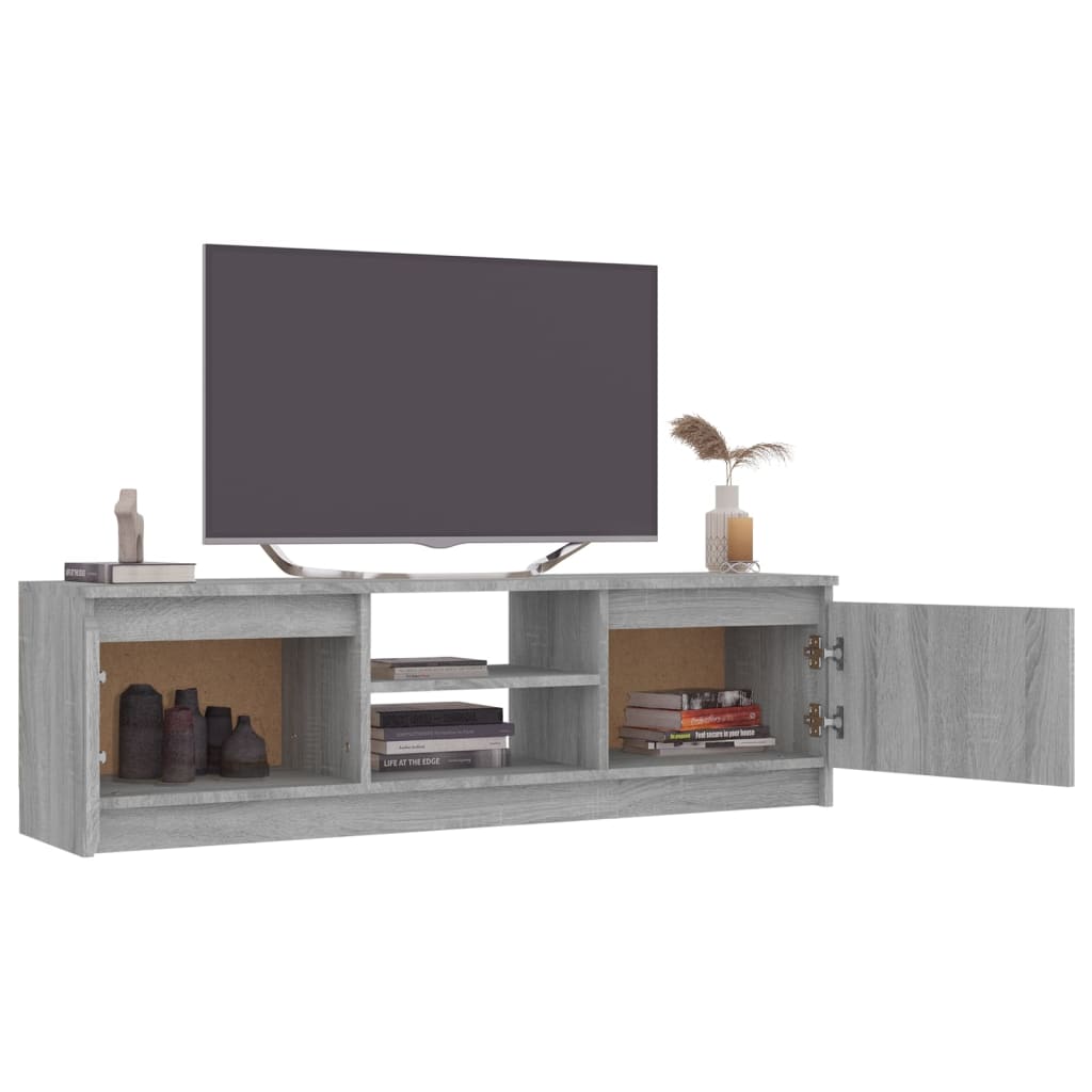 TV-taso harmaa Sonoma 120x30x35,5 cm tekninen puu - Sisustajankoti.fi