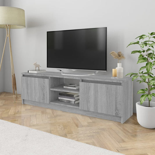 TV-taso harmaa Sonoma 120x30x35,5 cm tekninen puu - Sisustajankoti.fi