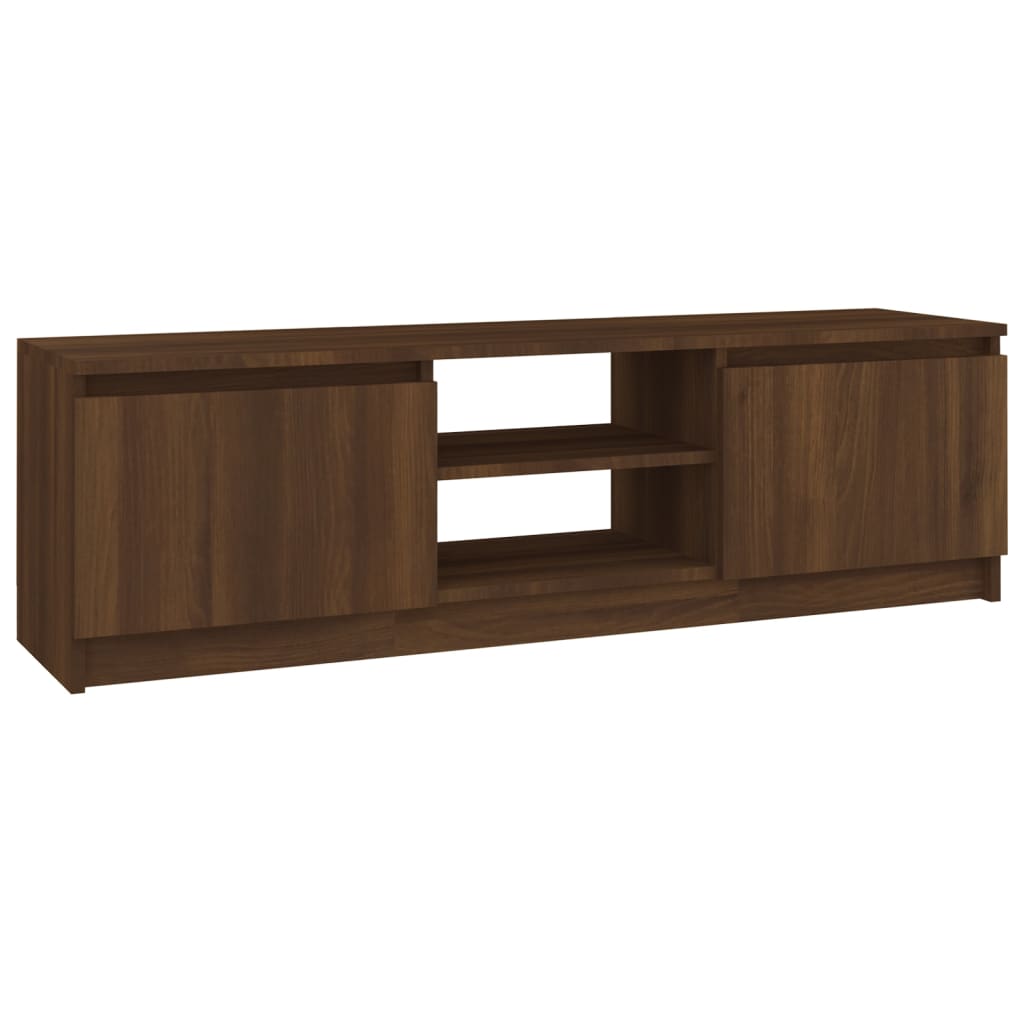 TV-taso ruskea tammi 120x30x35,5 cm tekninen puu - Sisustajankoti.fi