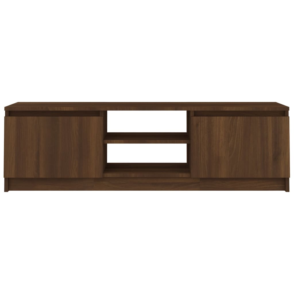 TV-taso ruskea tammi 120x30x35,5 cm tekninen puu - Sisustajankoti.fi