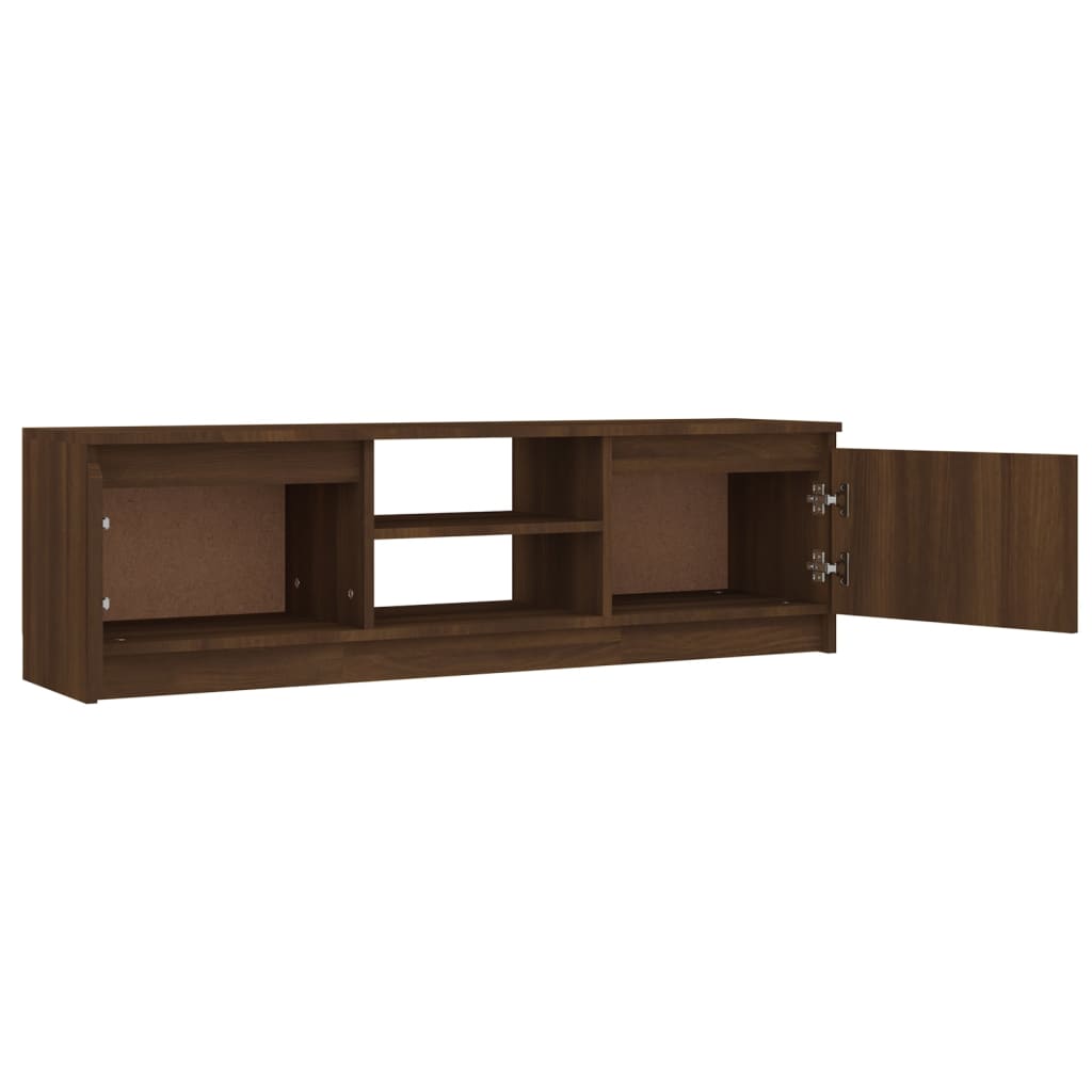 TV-taso ruskea tammi 120x30x35,5 cm tekninen puu - Sisustajankoti.fi