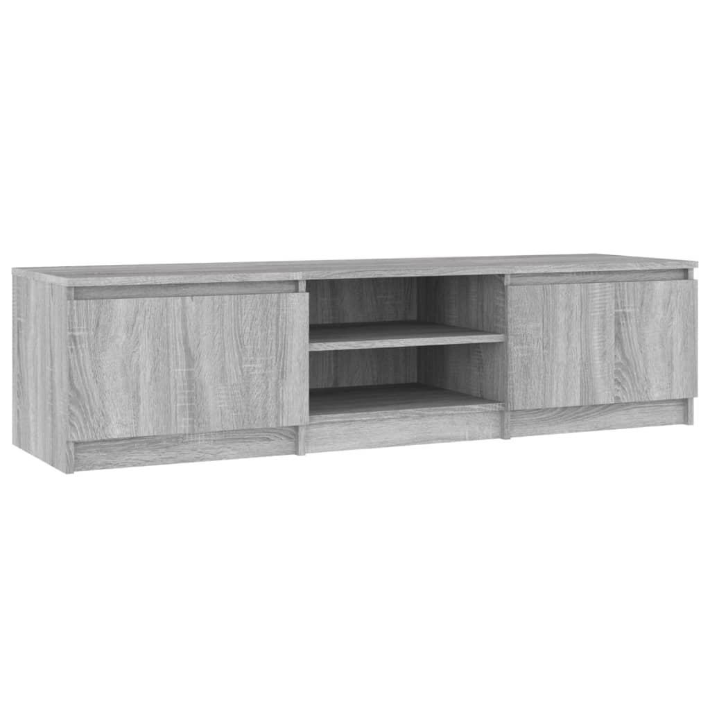 TV-taso harmaa Sonoma 140x40x35,5 cm tekninen puu - Sisustajankoti.fi