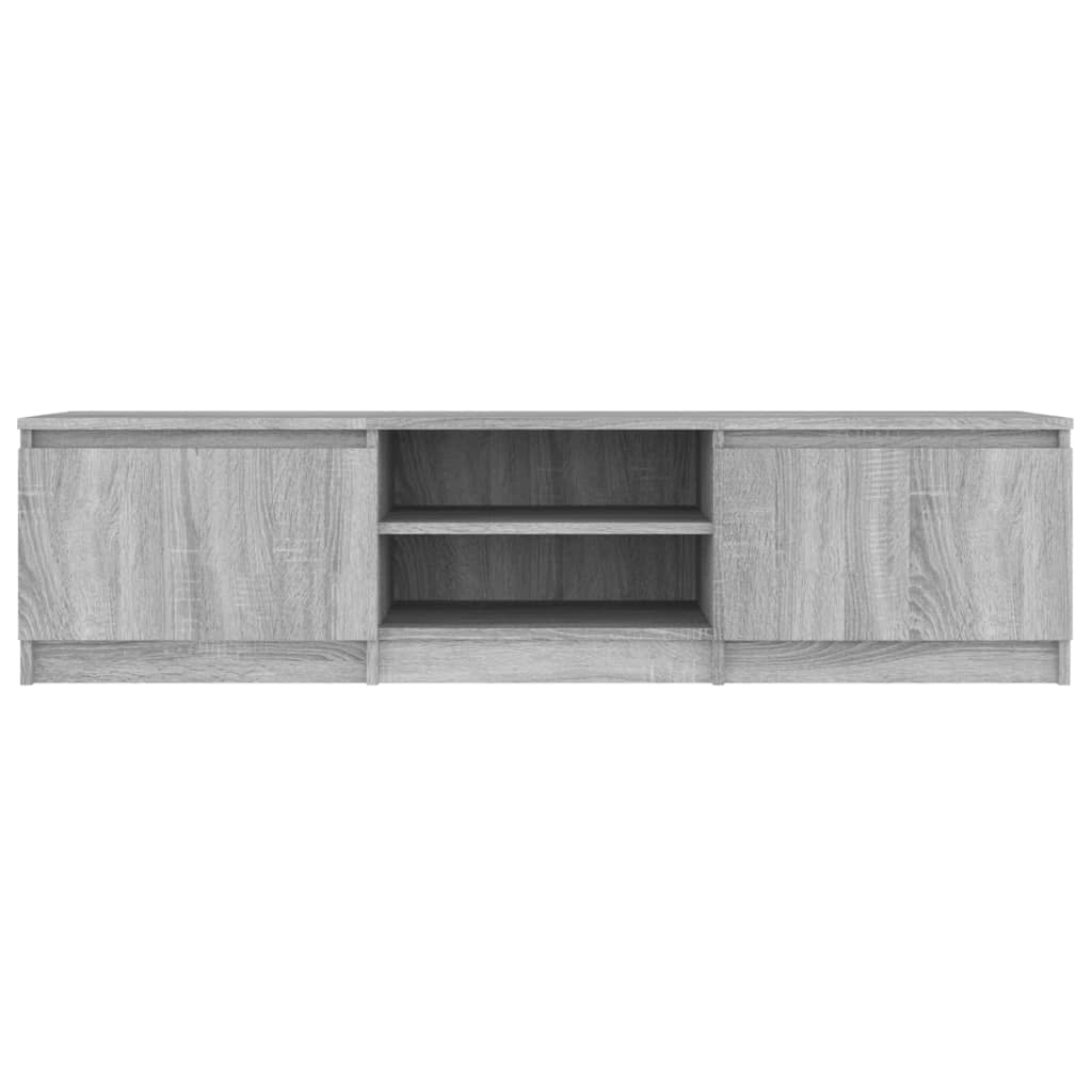 TV-taso harmaa Sonoma 140x40x35,5 cm tekninen puu - Sisustajankoti.fi