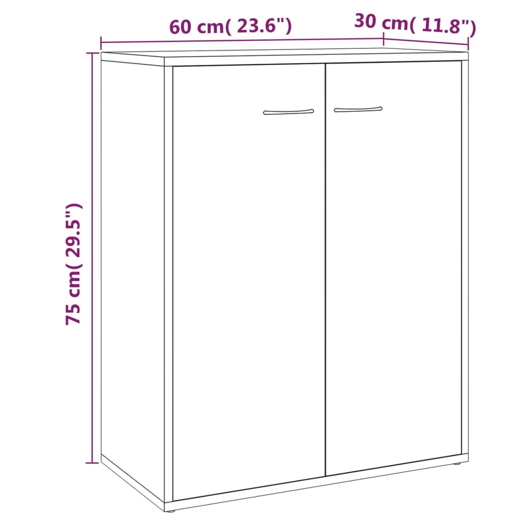 Senkki savutammi 60x30x75 cm tekninen puu - Sisustajankoti.fi