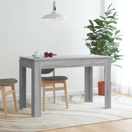 Ruokapöytä harmaa Sonoma 120x60x76 cm tekninen puu - Sisustajankoti.fi