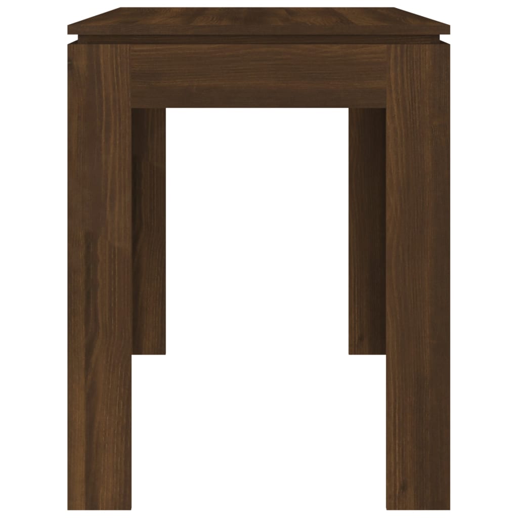 Ruokapöytä ruskea tammi 120x60x76 cm tekninen puu - Sisustajankoti.fi