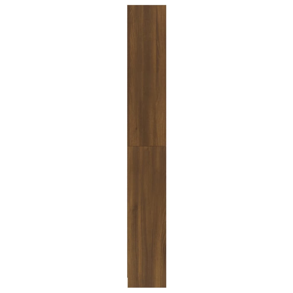 5-kerroksinen Kirjahylly ruskea tammi 80x24x175 cm tekninen puu - Sisustajankoti.fi