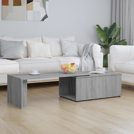 Sohvapöytä harmaa Sonoma 150x50x35 cm tekninen puu - Sisustajankoti.fi