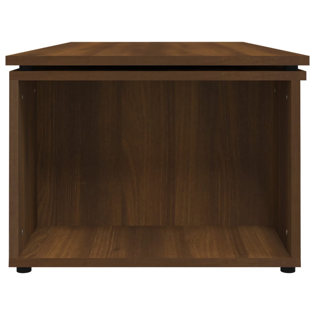 Sohvapöytä ruskea tammi 150x50x35 cm tekninen puu - Sisustajankoti.fi