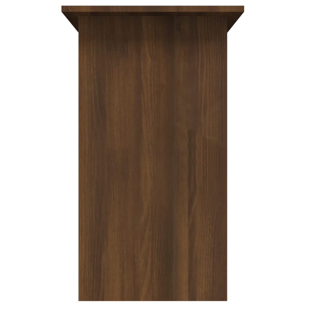 Työpöytä ruskea tammi 80x45x74 cm tekninen puu - Sisustajankoti.fi