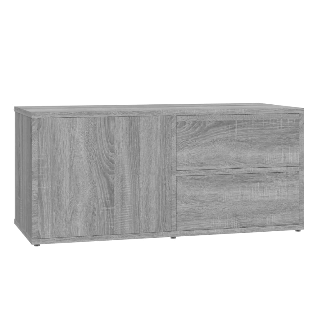 TV-taso harmaa Sonoma 80x34x36 cm tekninen puu - Sisustajankoti.fi