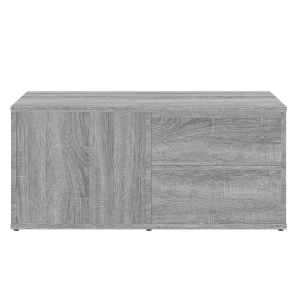 TV-taso harmaa Sonoma 80x34x36 cm tekninen puu - Sisustajankoti.fi