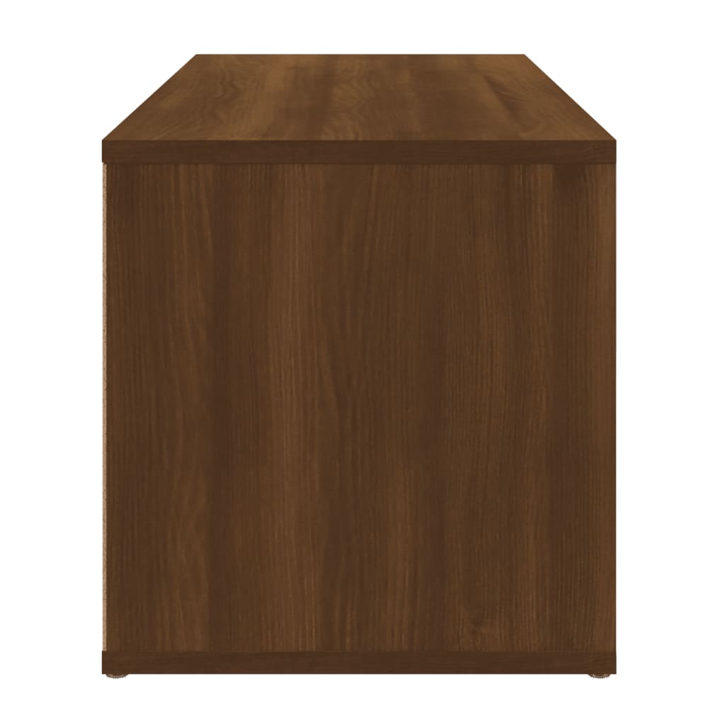 TV-taso ruskea tammi 80x34x36 cm tekninen puu - Sisustajankoti.fi