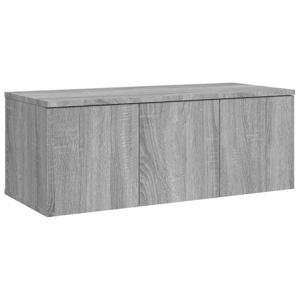 TV-taso harmaa Sonoma 80x34x30 cm tekninen puu - Sisustajankoti.fi