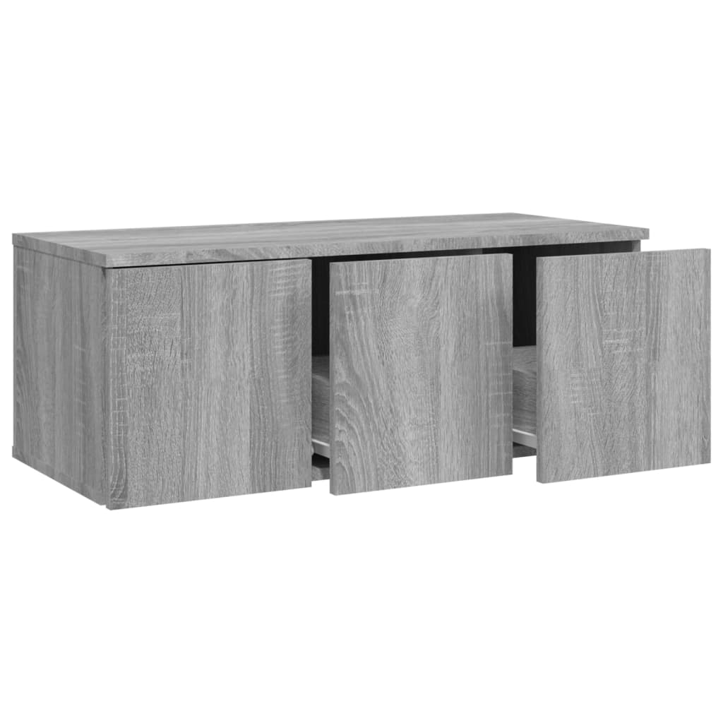 TV-taso harmaa Sonoma 80x34x30 cm tekninen puu - Sisustajankoti.fi