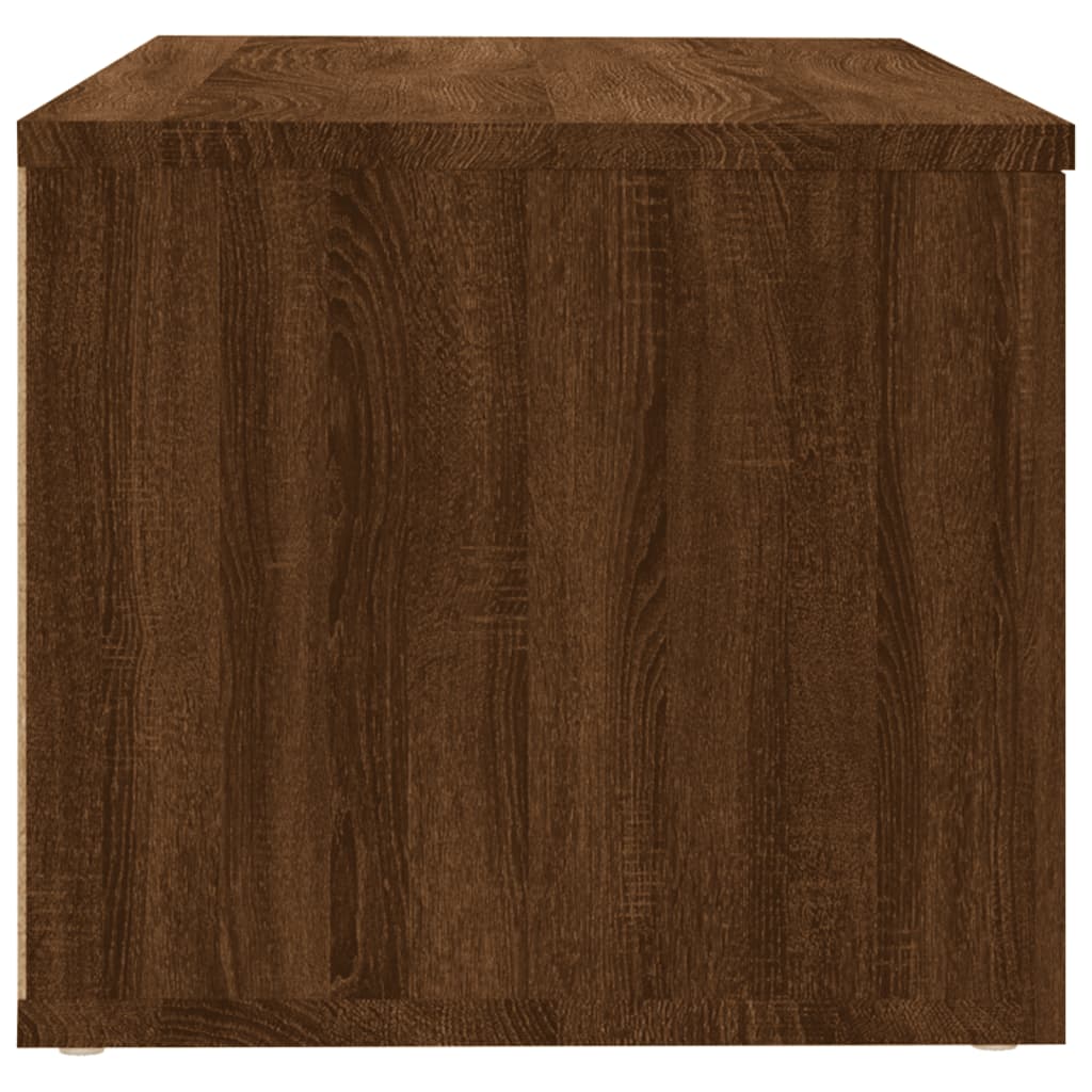 TV-taso ruskea tammi 80x34x30 cm tekninen puu - Sisustajankoti.fi