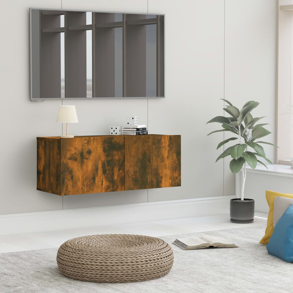 TV-taso savutammi 80x30x30 cm tekninen puu - Sisustajankoti.fi