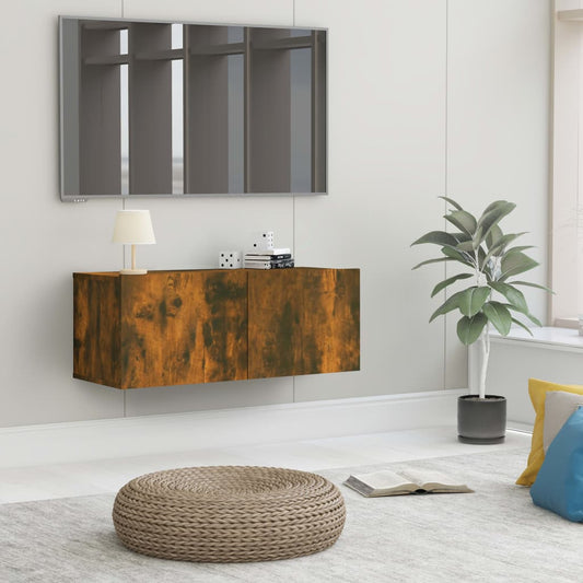 TV-taso savutammi 80x30x30 cm tekninen puu - Sisustajankoti.fi