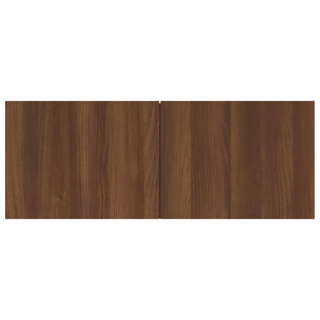 TV-taso ruskea tammi 80x30x30 cm tekninen puu - Sisustajankoti.fi