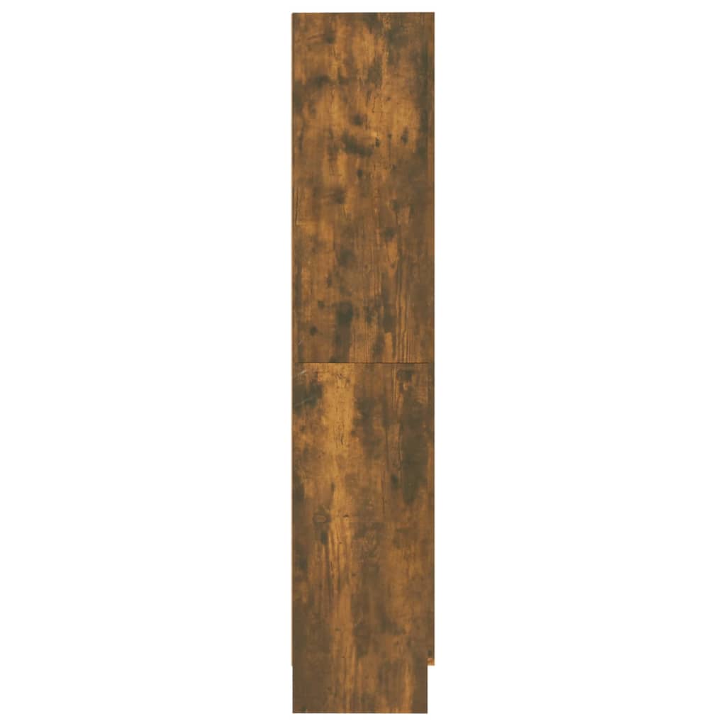 Kirjakaappi savutammi 82,5x30,5x150 cm tekninen puu - Sisustajankoti.fi