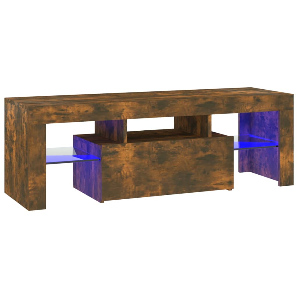 TV-taso LED-valoilla savutammi 120x35x40 cm - Sisustajankoti.fi