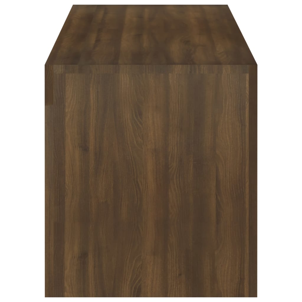 TV-taso LED-valoilla ruskea tammi 120x35x40 cm - Sisustajankoti.fi
