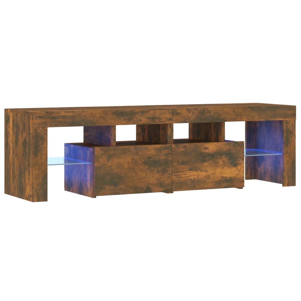 TV-taso LED-valoilla savutammi 140x36,5x40 cm - Sisustajankoti.fi