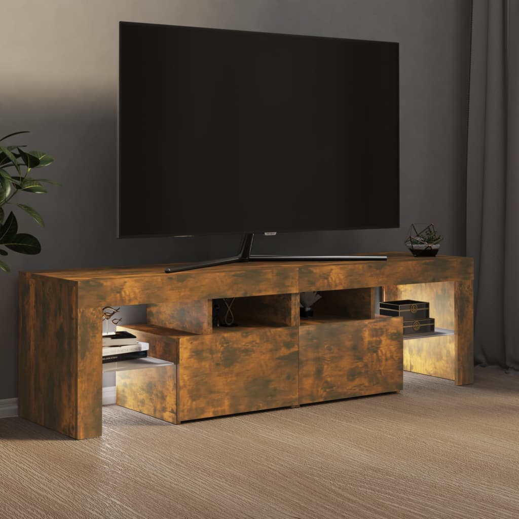 TV-taso LED-valoilla savutammi 140x36,5x40 cm - Sisustajankoti.fi