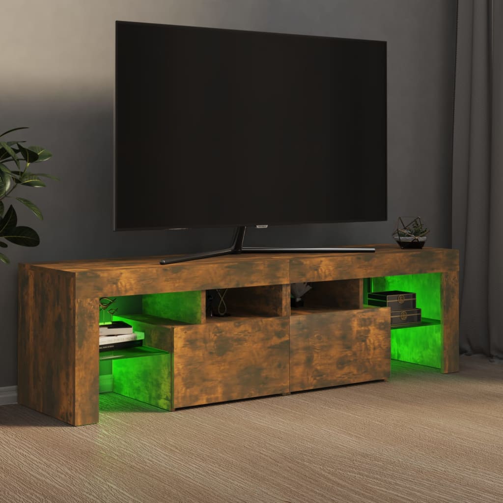 TV-taso LED-valoilla savutammi 140x36,5x40 cm - Sisustajankoti.fi