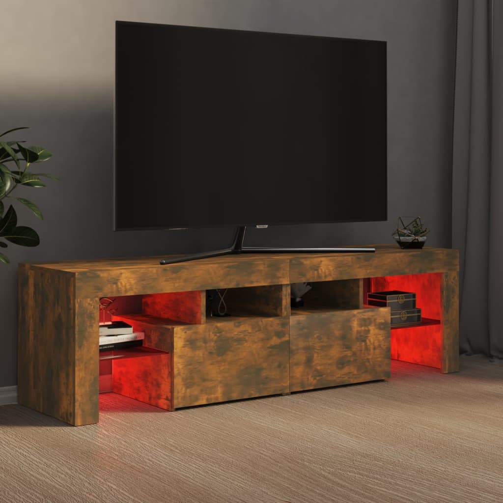 TV-taso LED-valoilla savutammi 140x36,5x40 cm - Sisustajankoti.fi