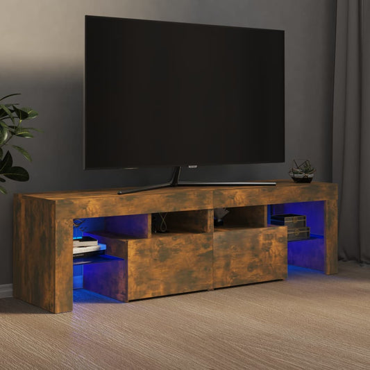 TV-taso LED-valoilla savutammi 140x36,5x40 cm - Sisustajankoti.fi