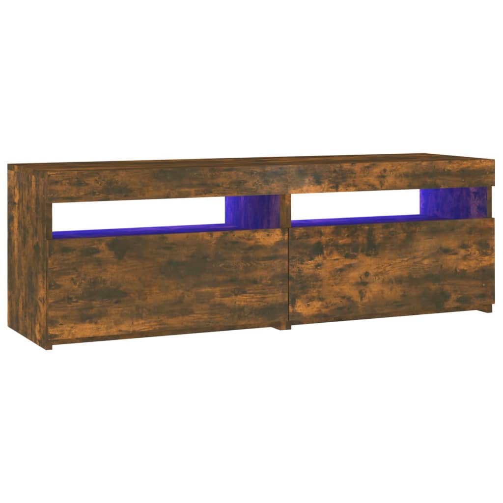 TV-taso LED-valoilla savutammi 120x35x40 cm - Sisustajankoti.fi