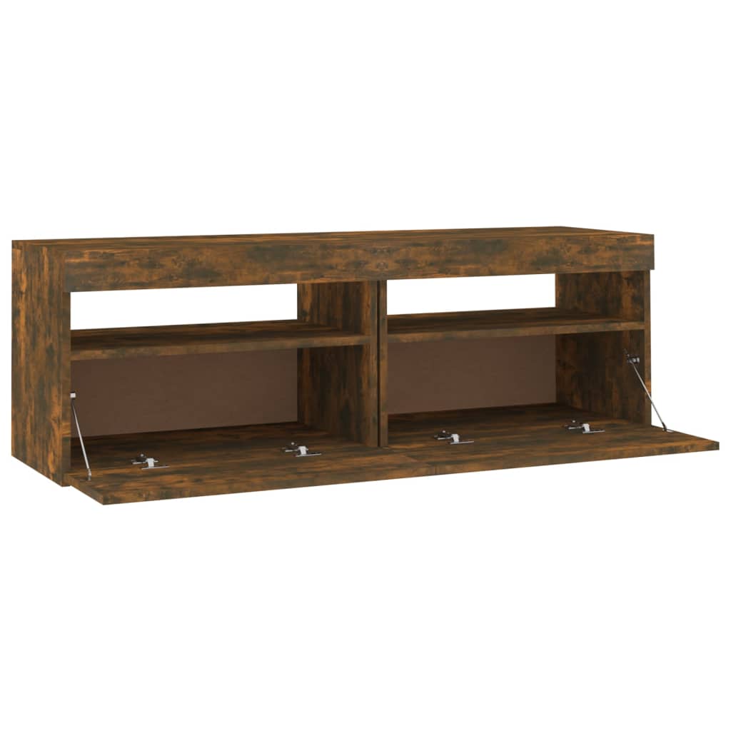 TV-taso LED-valoilla savutammi 120x35x40 cm - Sisustajankoti.fi
