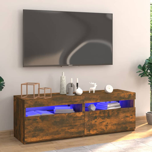 TV-taso LED-valoilla savutammi 120x35x40 cm - Sisustajankoti.fi
