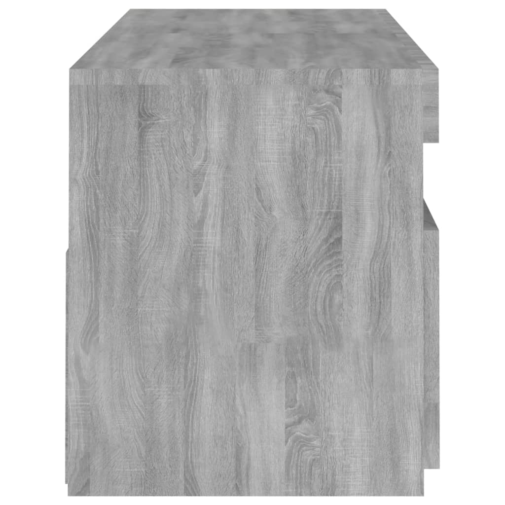 TV-taso LED-valoilla harmaa Sonoma 120x35x40 cm - Sisustajankoti.fi